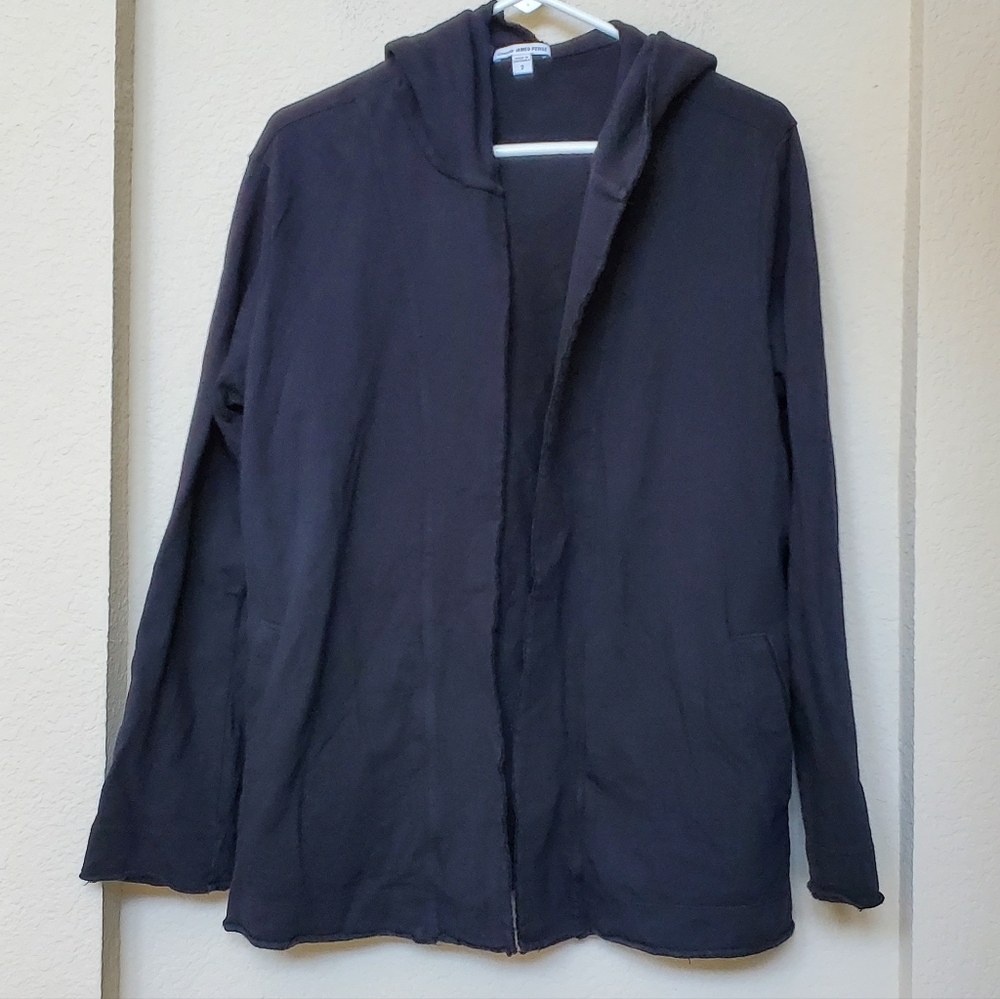 James Perse Hooded Sweatshirt Jacket.  Size Medium